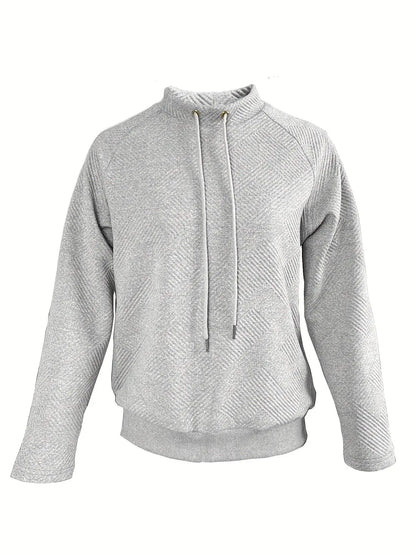 Casual Long Sleeve Solid Color Knitted Sweater